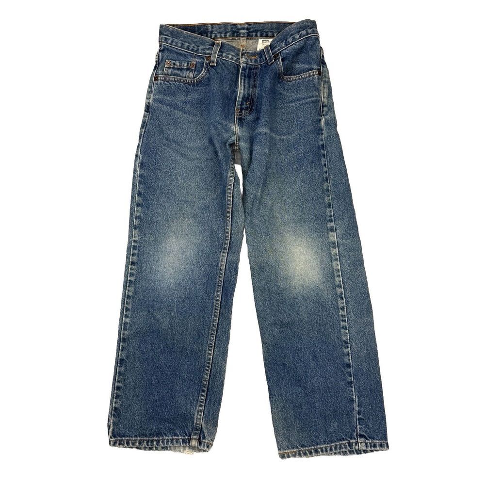 Vintage Levi's 550 Jeans Mens 29x25 Husky Blue Relaxed Fit Straight Made In USA